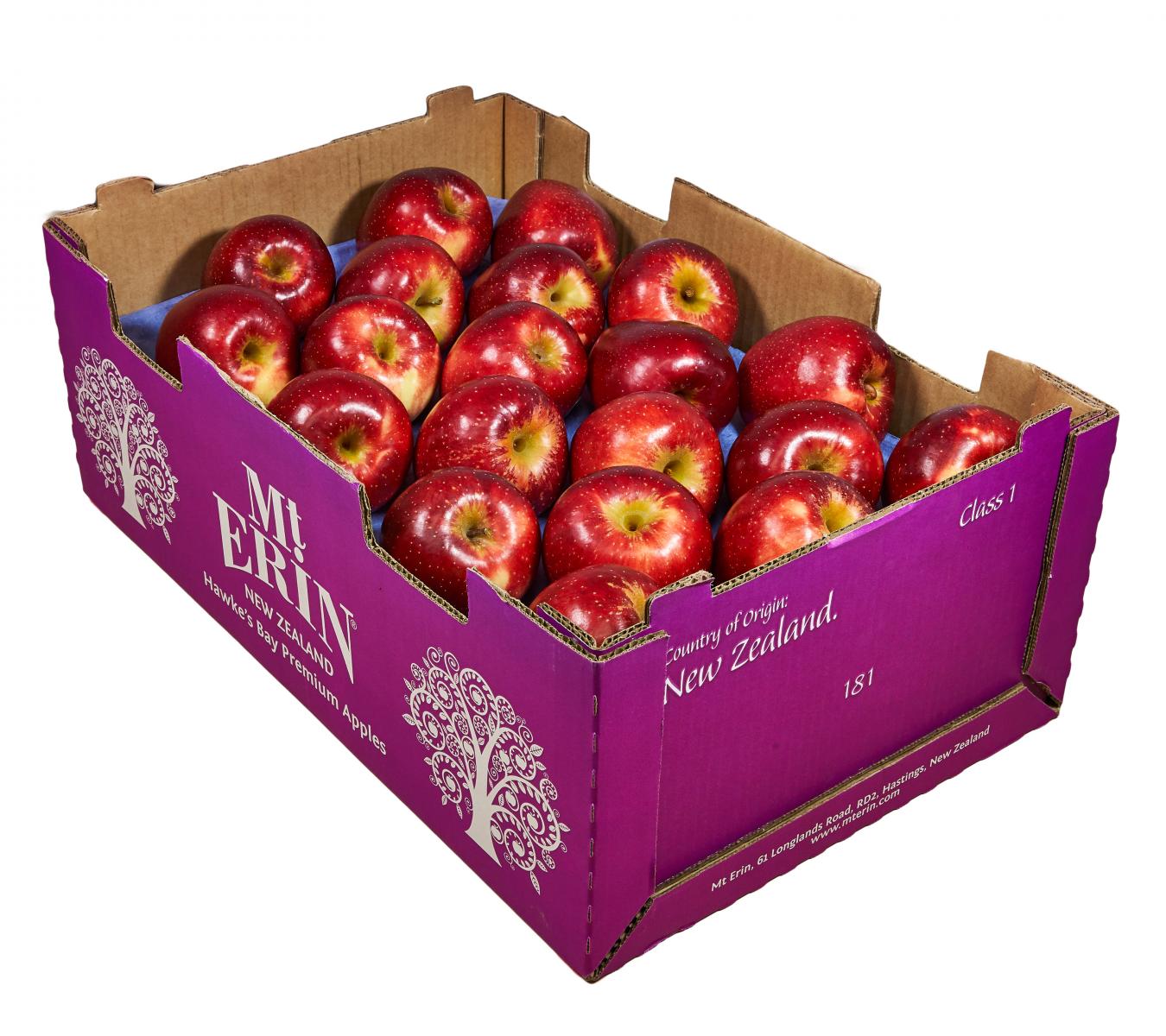Fruit wholesale - Mt Erin New Zealand Apples - NZ Queen (Magenta box)